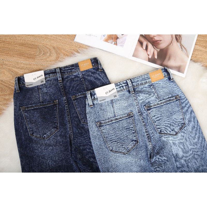 Quần jean skinny xanh đá chic pel 2kg