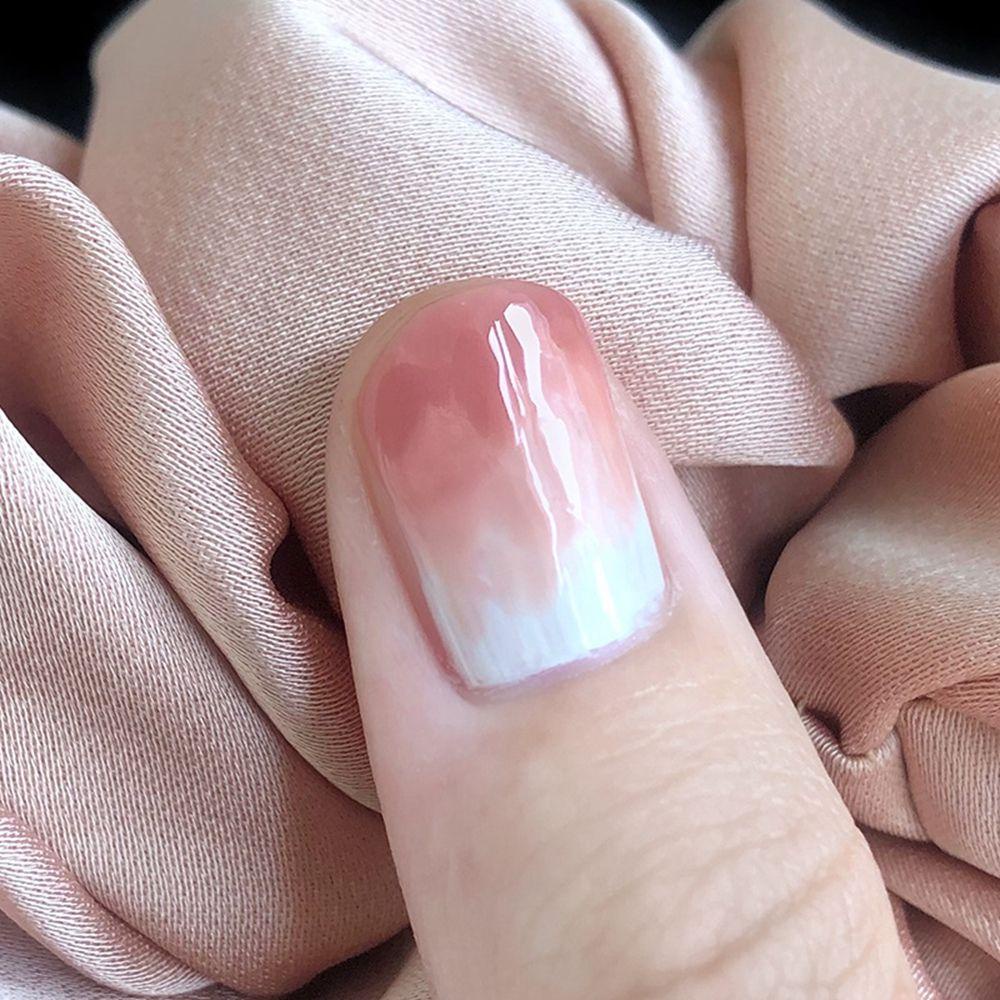 Hộp 24 Móng Tay Giả Ngắn / Tròn / Vuông / Trái Tim / Nơ Xinh Xắn