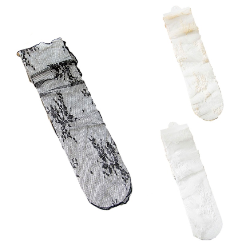 Vớ Ren Lưới Mỏng Xuyên Thấu Phong Cách Lolita Nhật Bản Cho Nữ