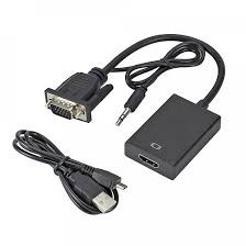 Cáp Chuyển Đổi, Dây Cáp Chuyển Đổi VGA Ra HDMi AV Có Âm Thanh. Bảo Hành 6 Tháng