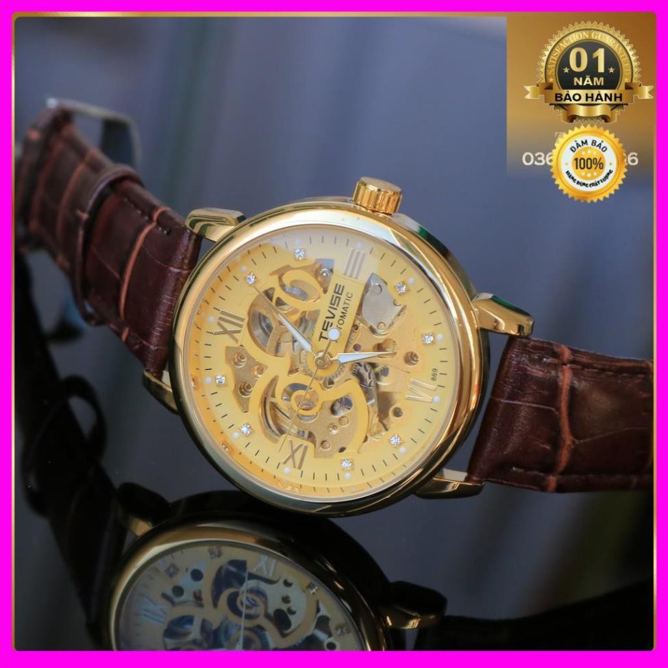 Đồng hồ cơ nam Tevise cơ lộ máy thiết kế thời trang trẻ trung, năng động, máy chạy cơ vĩnh viễn [ Đồng Hồ Cơ ] | BigBuy360 - bigbuy360.vn