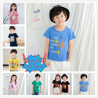 Áo Thun Tay Ngắn In Hình Dễ Thương Cho Bé Gái