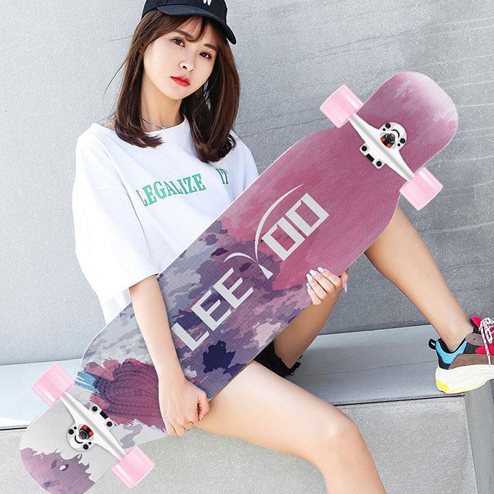 ván trượt dài mặt nhám - ván trượt Longboard 107 cm