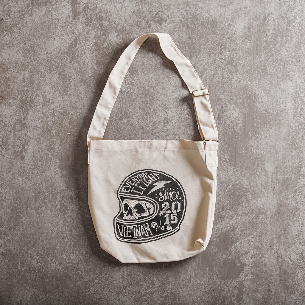 Túi Tote Gori Bag Unisex Nam / Nữ Gori Đầu Lâu | Chất Liệu Cao Cấp Màu Trắng