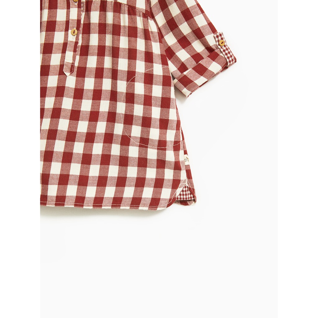 Đầm sơmi dài tay Zara cho bé gái 3m-4T D4120