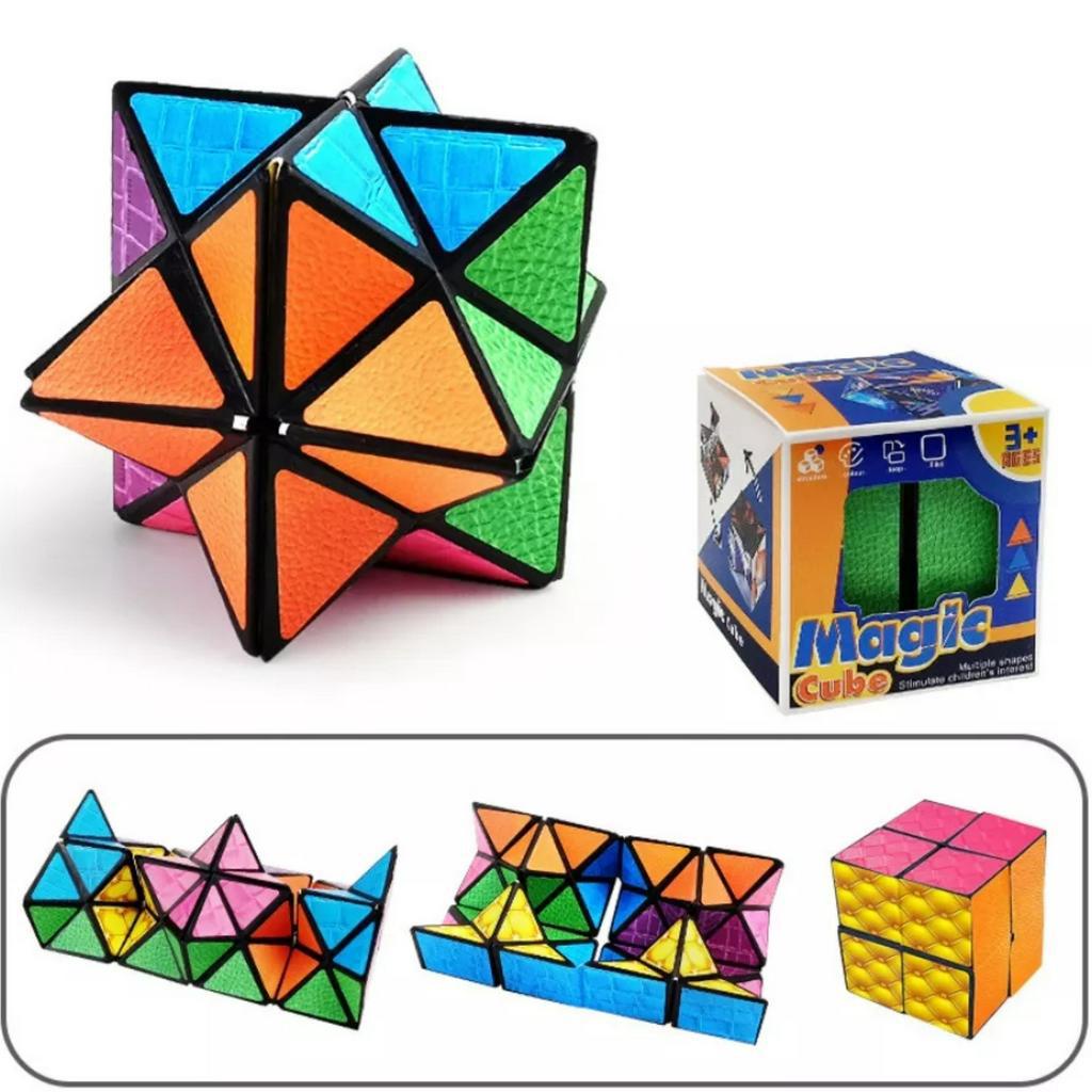 Rubik 3D thay đổi hình dáng Phát triển trí não cho bé - Đồ chơi khối lập phương ma thuật Magic Cube