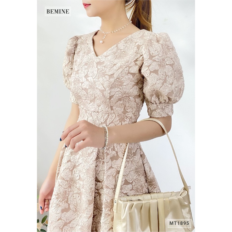 Đầm xòe tapta cổ tim BEMINE MT1895DA | BigBuy360 - bigbuy360.vn