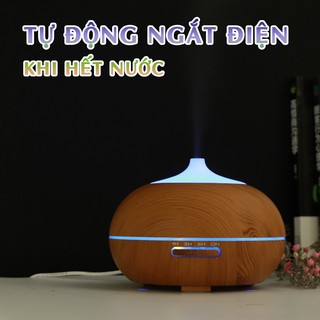 Máy Xông Tinh Dầu Phun Sương Tặng 2 Tinh Dầu :Có Điều Khiển