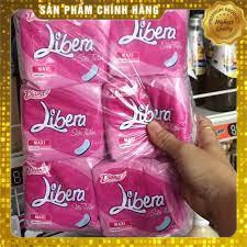 Bịch 6 Gói Băng Vệ Sinh Libera Maxi Không Cánh 8 miếng
