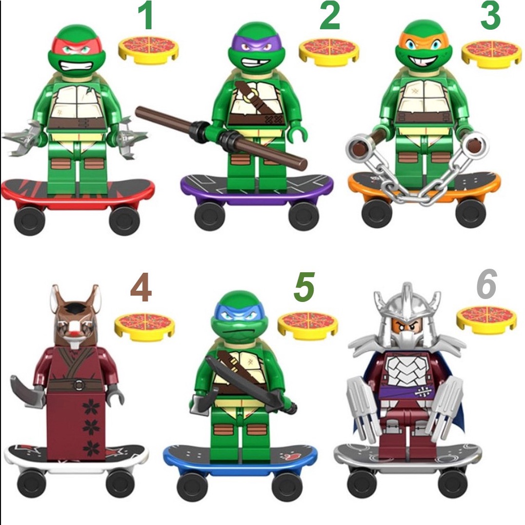 MÔ HÌNH MINIFIGURES BỘ TỨ NINJA RÙA