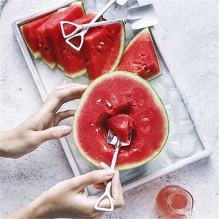[COD] Stainless Steel Creative Eating Watermelon Cute Square and Pointed Shovel Fruit Ice Cream Scoop