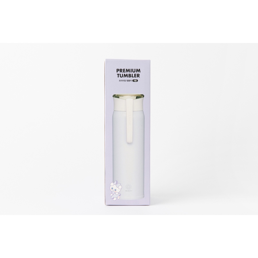 Bình Uống Nước Tumbler ARTBOX Hàn Quốc Màu Tím Nắp Vàng Pastel
