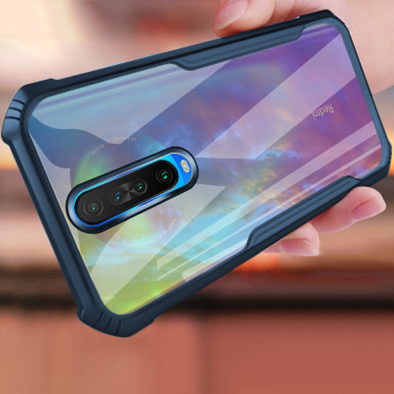 Ốp điện thoại trong suốt có túi khí chống sốc cho Xiaomi Redmi K30 K30s K30i Note 9 Pro Max 9S 9A 9i 9C Prime POCOPhone POCO X3 NFC M2