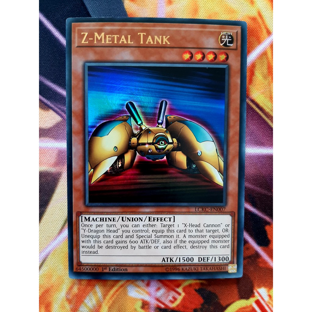 THẺ BÀI YUGIOH NEAR MINT - Z-Metal Tank - LCKC-EN007 - Ultra Rare 1st Edition