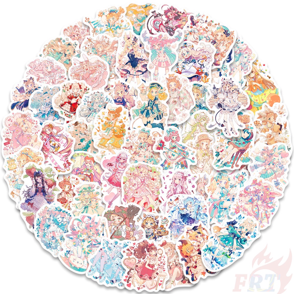 ❉ Lolita Girls Series 02 Stickers ❉ 60Pcs/Set DIY Fashion Luggage Laptop Skateboard Decals Doodle Stickers