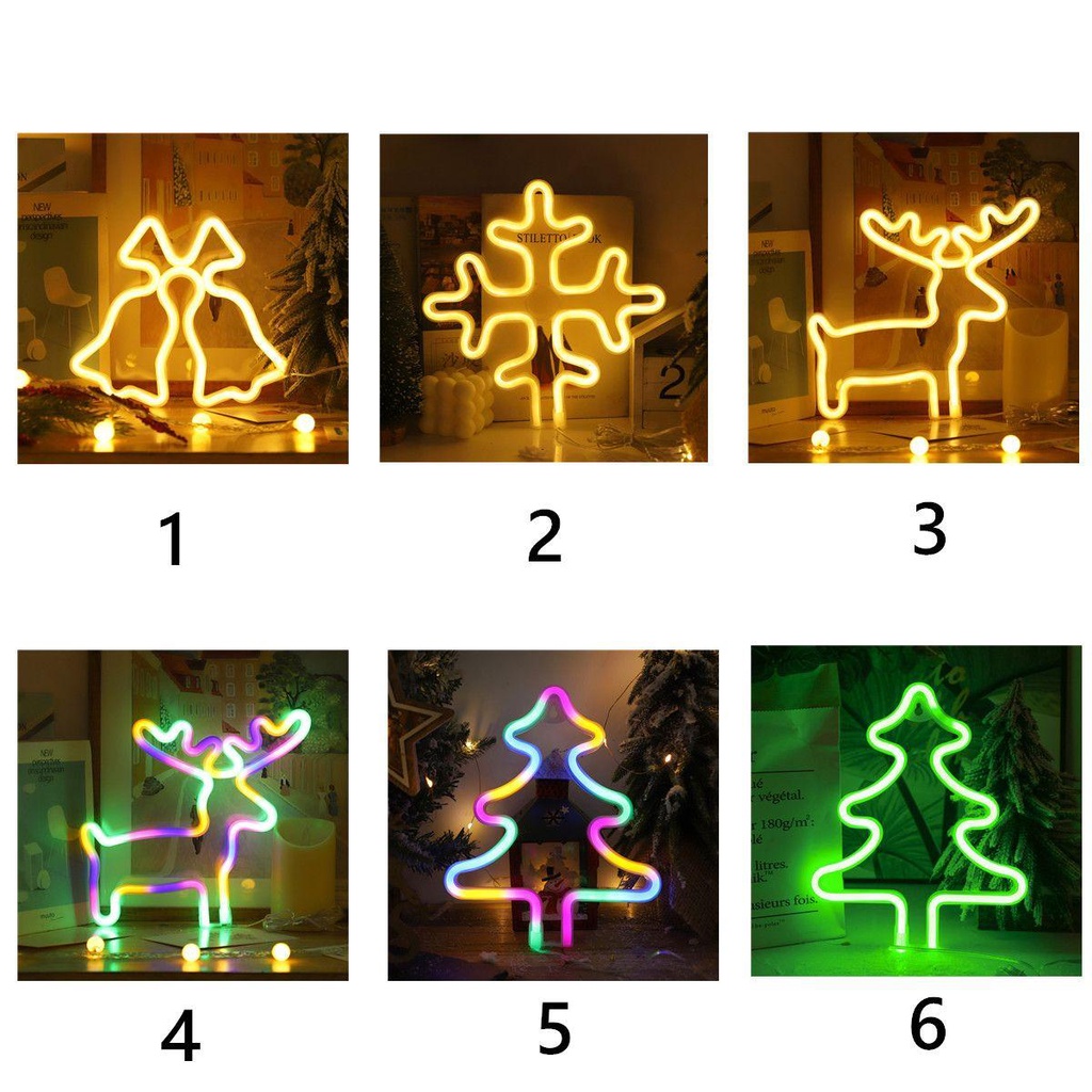 1 Đèn Neon Trang Trí Giáng Sinh