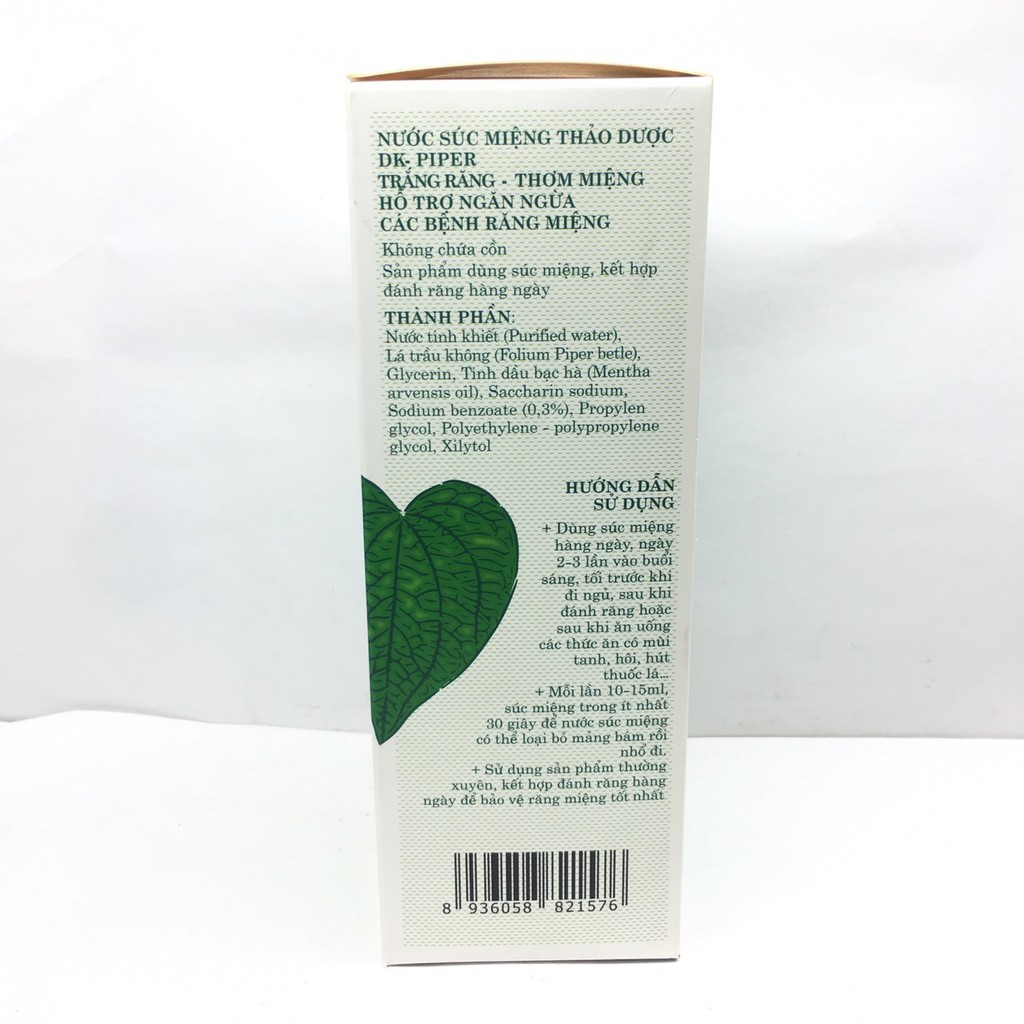 Nước súc miệng thảo dược DK Piper 250ml
