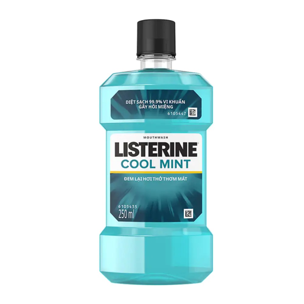 Nước Súc Miệng Bạc Hà Listerine Coolmint 250ml, 100ml