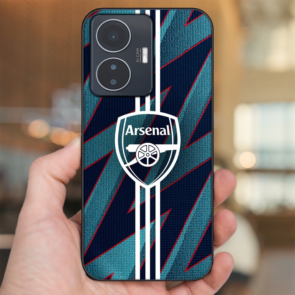 Ốp lưng Vivo Y55 2022 viền đen in hình Arsenal FC