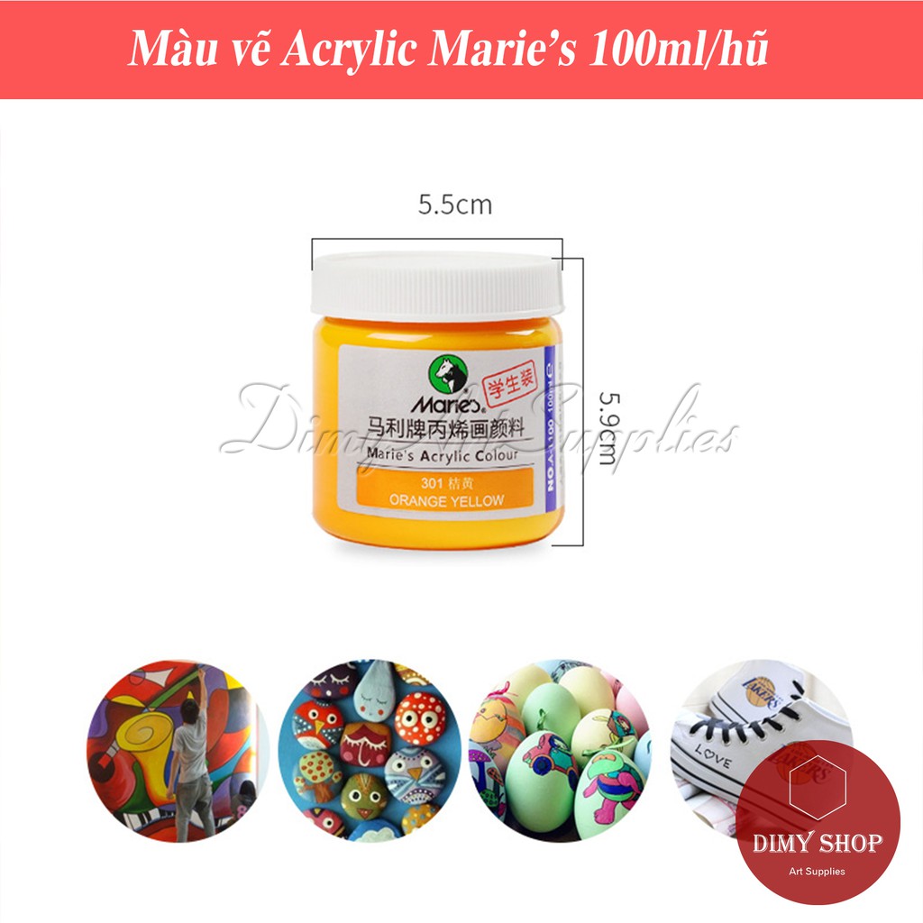 Màu Vẽ Acrylic MARIE'S 100ml (Part 2)