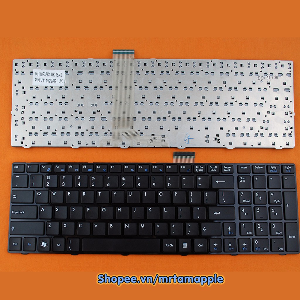 (KEYBOARD) BÀN PHÍM LAPTOP MSI CR620 dùng cho A6200 A6300 A6500 CR620 CR630 CR650 A6200 GE620 CX620 FX600 FX603 S6000