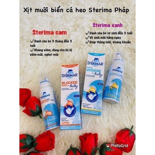 Xịt Mũi Kháng Viêm Cá Heo Cam Sterimar [MẪU MỚI NHẤT] Nội Địa Pháp 100ml Chuẩn 100% Chính Hãng