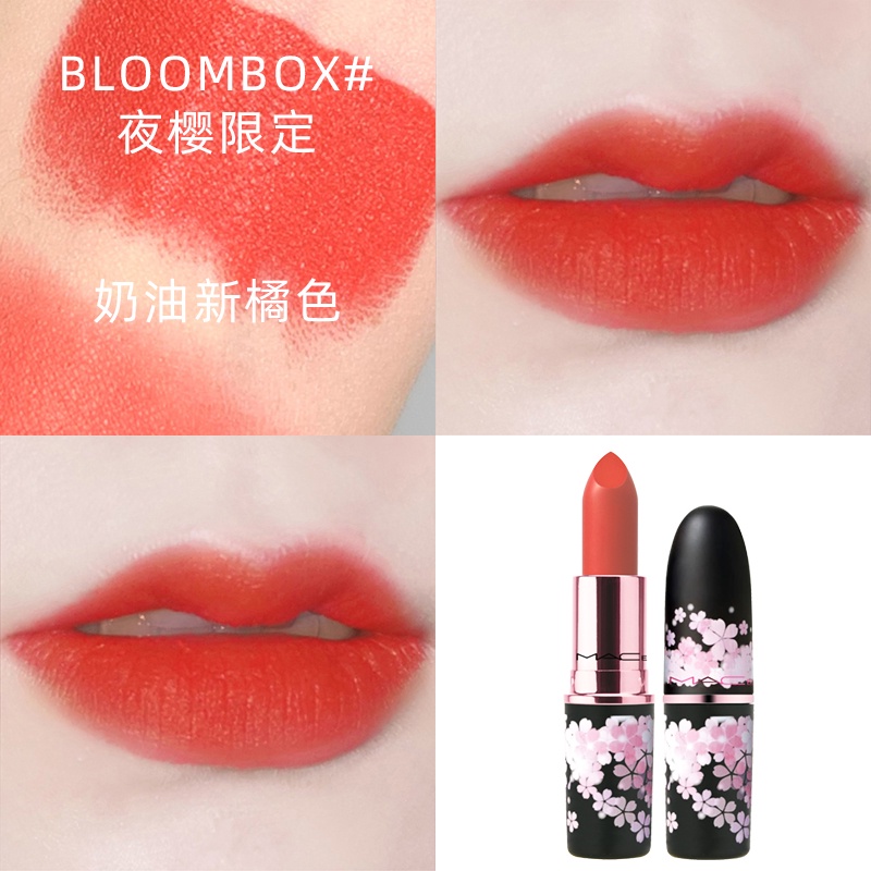 Son Môi Mac/Limited Phiên Bản Giới Hạn Họa Tiết Hoa Anh Đào Đẹp Mắt