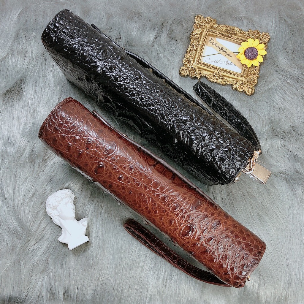 Clutch Nam Da Cá Sấu Thật - Ví Dài Cầm Tay Cao Cấp 2 Khóa Ngăn Đựng Điện Thoại BH 24 Tháng | BigBuy360 - bigbuy360.vn