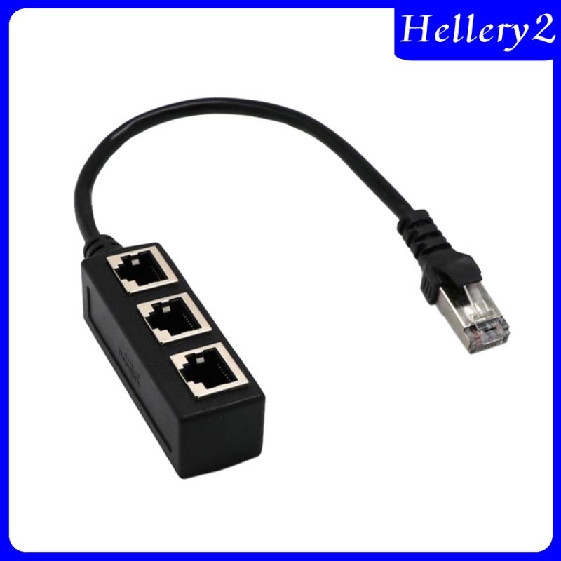 [HELLERY2] RJ45 Y Splitter Adapter 1 to 3 Port for CAT 5/CAT 6 LAN Ethernet Socket