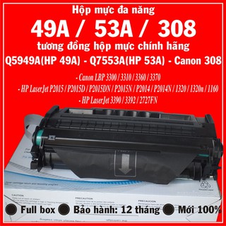 Hộp mực máy in canon lbp 3300, 3310, 3360, 3370, hp laserjet p2015, p2014, 1320, 1160, …
