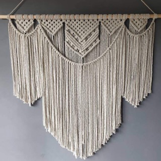 Macrame rèm dây thừng trang trí phòng, cửa sổ