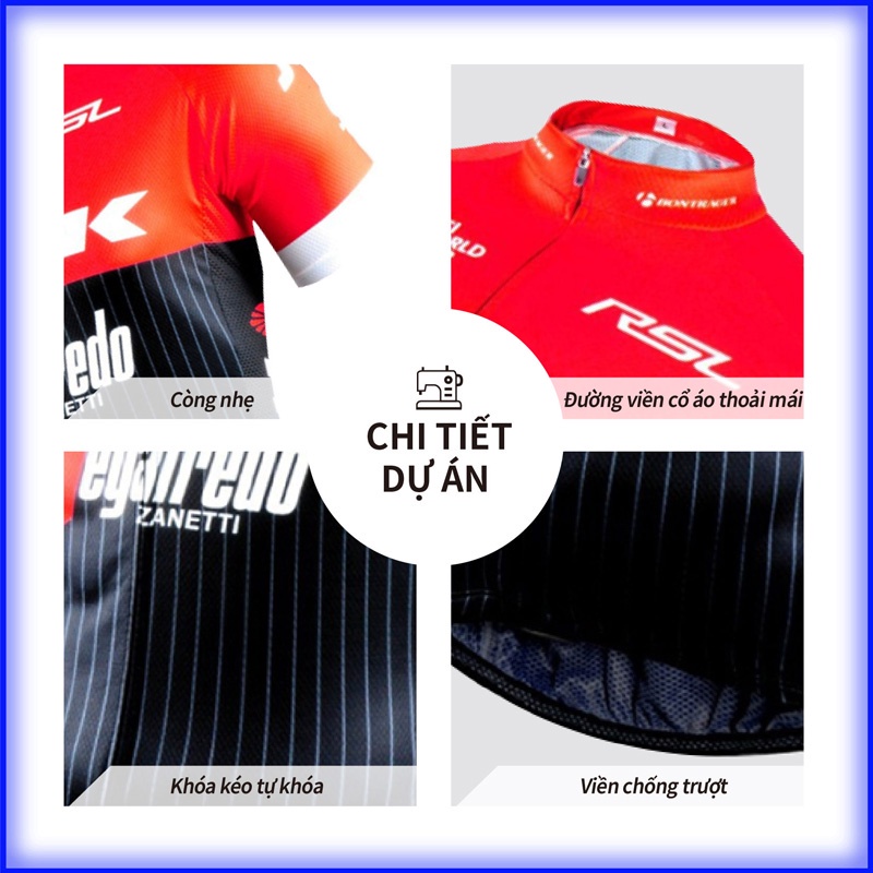 Bộ trang phục mới của đội TREK Đạp xe Đạp xe Jersey Bộ quần áo trang phục dành cho nam Nhanh khô Áo sơ mi ngắn tay ngắn quần áo