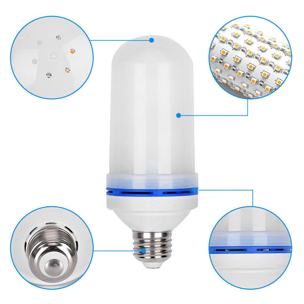 Đèn Led giả ngọn lửa đuôi đèn E27