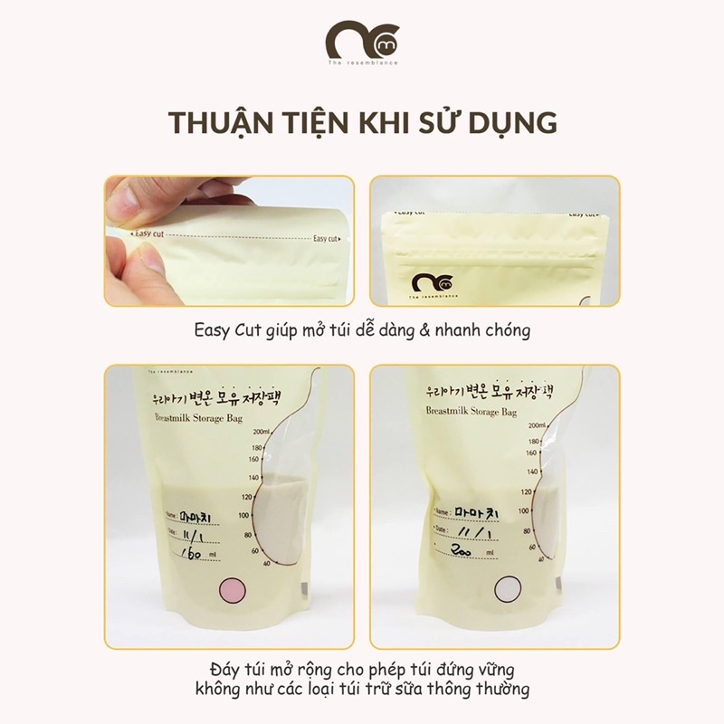Túi trữ sữa Mamachi Hàn Quốc - Hộp 30 túi