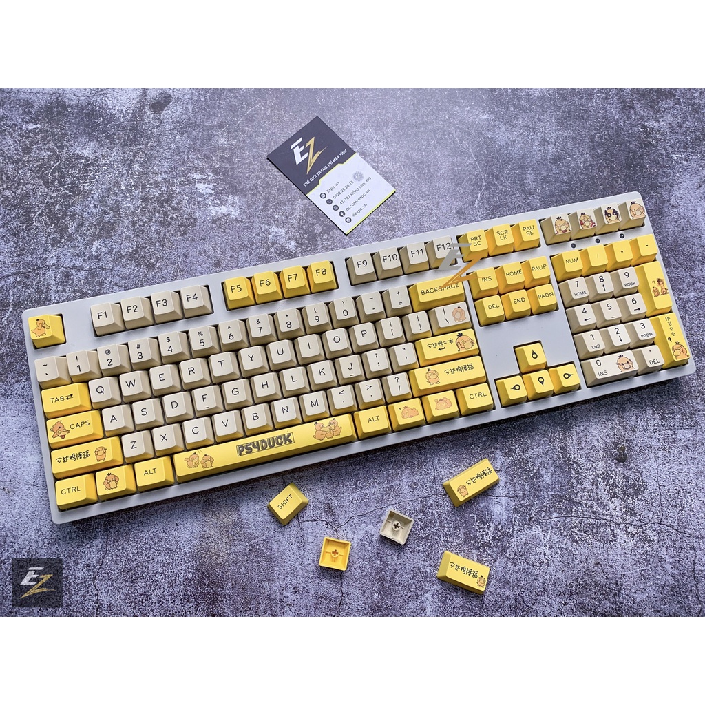 Keycap Cho Bàn Phím Cơ PSYDUCK OEM PBT 131 Phím | Gearbros