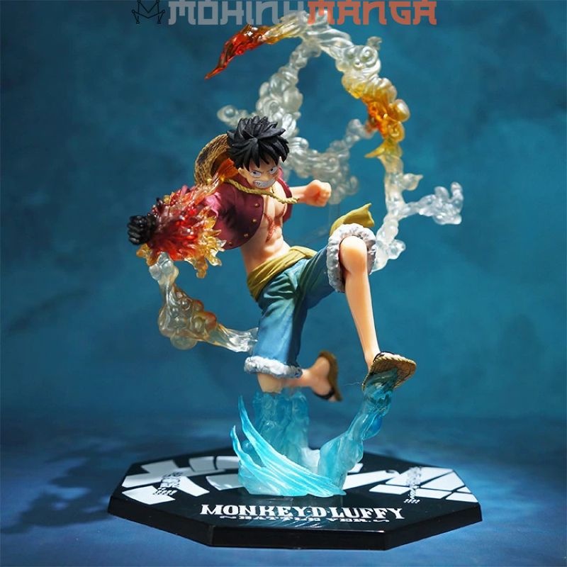 [CÓ HỘP] Mô hình Monkey D Luffy gear 2 Haki trong truyện One Piece Đảo hải tặc cao 20cm băng mũ rơm Chopper Zoro Nami