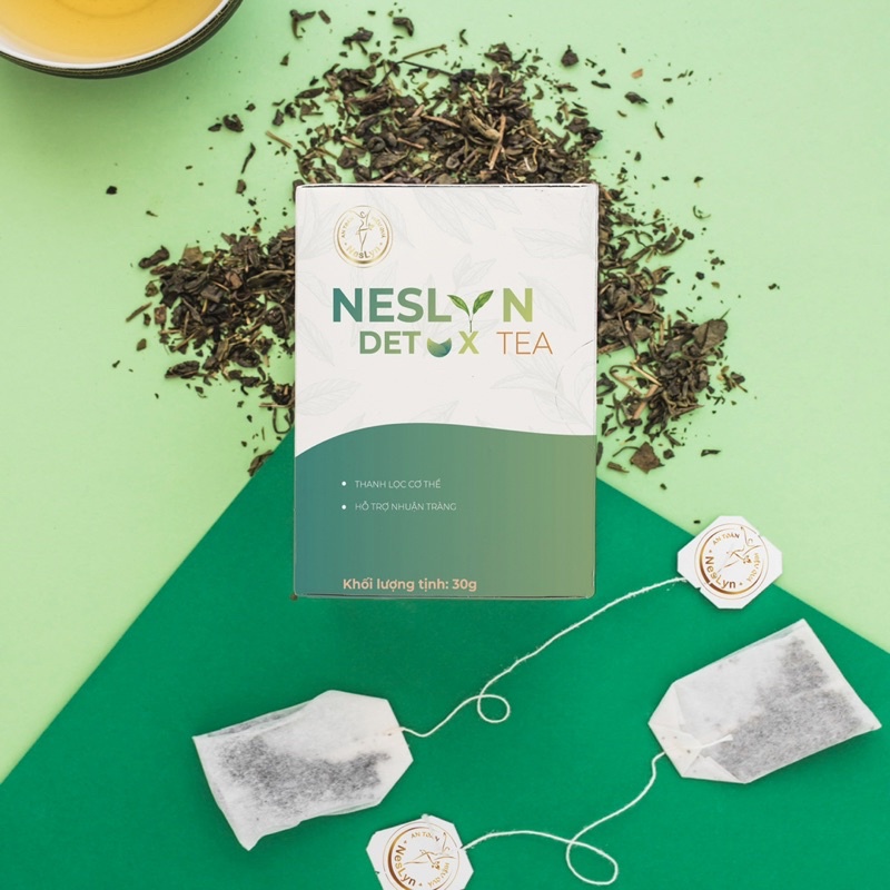 NesLyn Detox Tea Trà thanh lọc cơ thể cho người béo bụng, chướng bụng, đầy hơi.