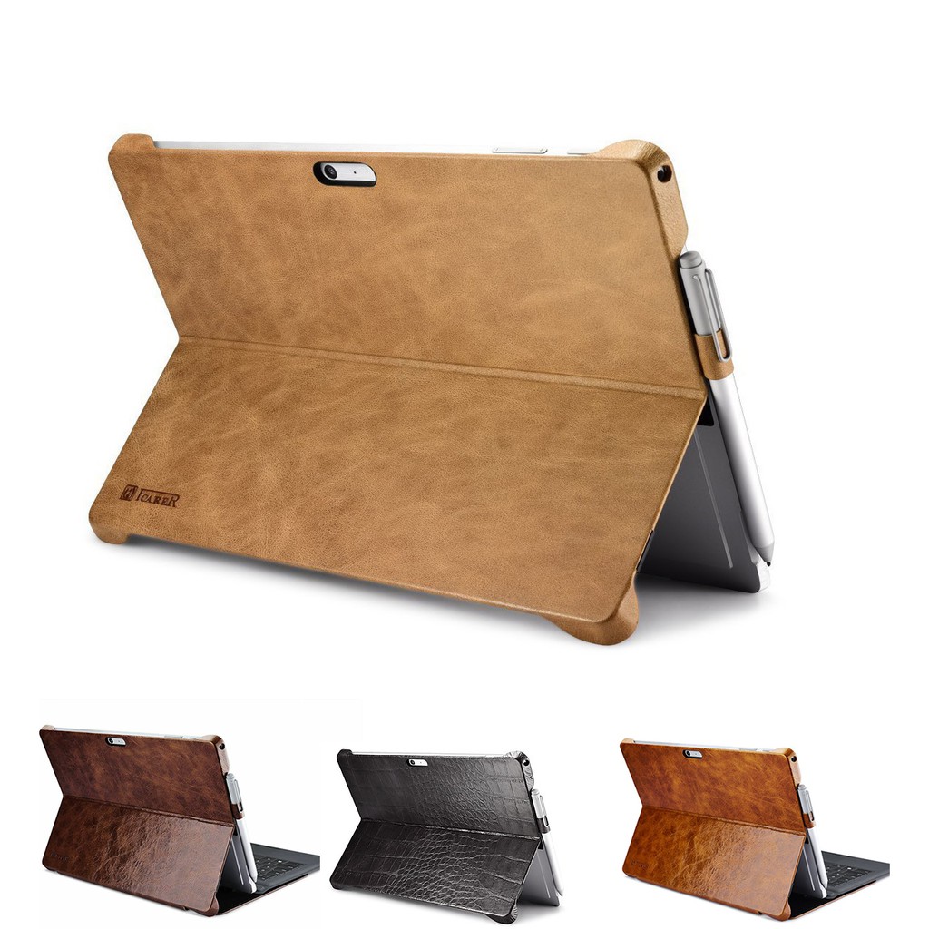Ốp lưng da thật Icarer bảo vệ cho Surface Pro 4,5,6,7