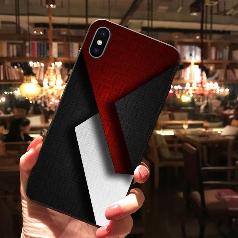 Ốp iphone X / XS / XSMAX in hình laser red 3d siêu đẹp phủ kính cường lực