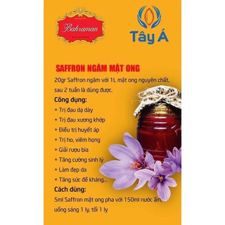 Saffron mật ong 500ml ngâm 5g-10g