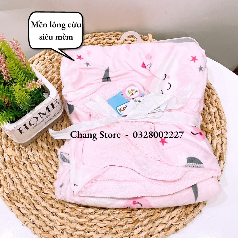 Mền/ Chăn lông cừu siêu mềm cho bé
