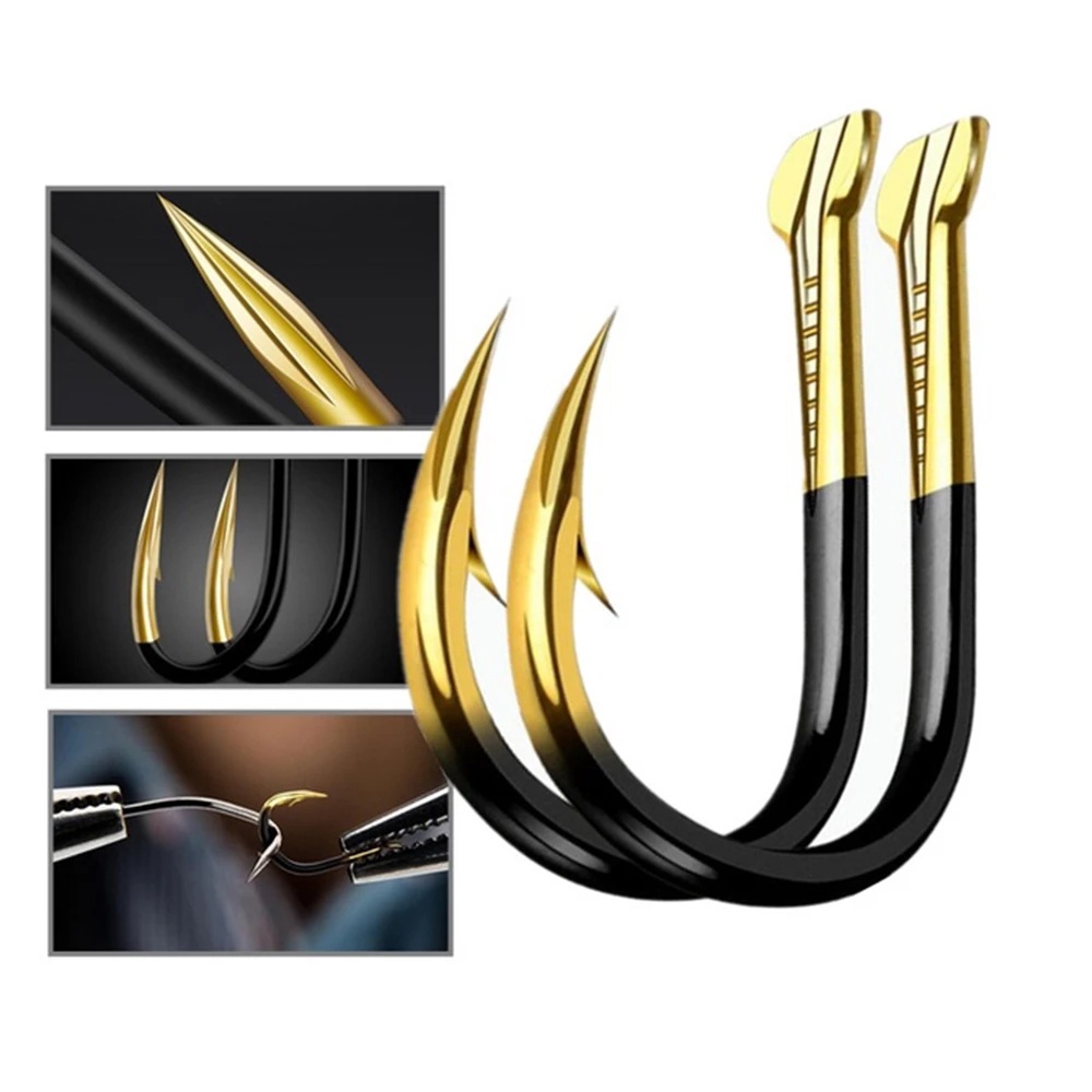 Set 50 lưỡi câu cá bằng thép 1-15#