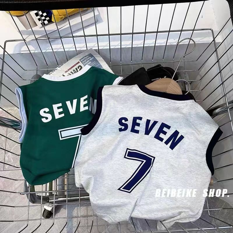 Hàng Mới Về Áo Thun Bóng Rổ Cotton Mỏng Sát Nách Phong Cách Nhật Bản Thời Trang Mùa Hè Mới 2022 Cho Bé Trai