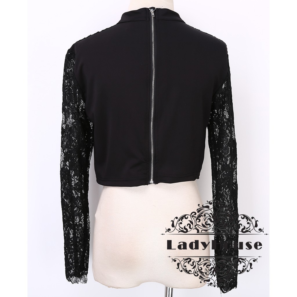 Áo Croptop tay dài nâng ngực thời trang dành cho nữ