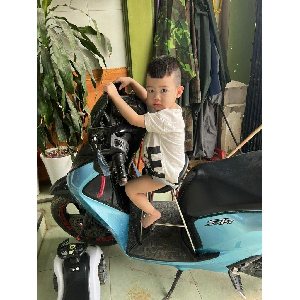 Ghế ngồi xe máy cho bé  SỈ= LẺ  Xe Tay Ga , Không Tựa,,An Toàn Cho Bé , đôn ga YÊN NHỰA