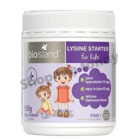 Bio Island Lysine dạng bột hỗ trợ trẻ tăng chiều cao Úc ( 120G )