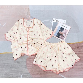 Set bộ ngủ lụa satin nhà chin's cao cấp