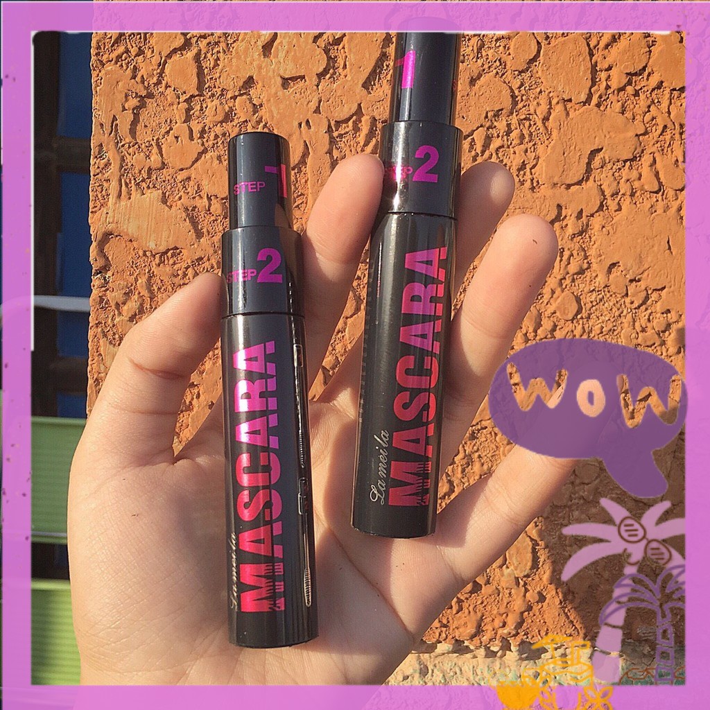 🦄 MASCARA Chuốt Mi 2IN1 VOLUMIZER YAQINA long lasting makeup siêu dài dày cong mi lâu trôi NGỰA BEAUTY