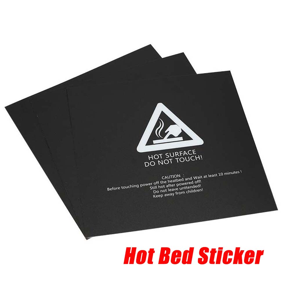 Miếng dán cảnh báo 3D có thể tái sử dụng 220/235/300mm cho các bộ phận của máy in gia nhiệt Ender-3