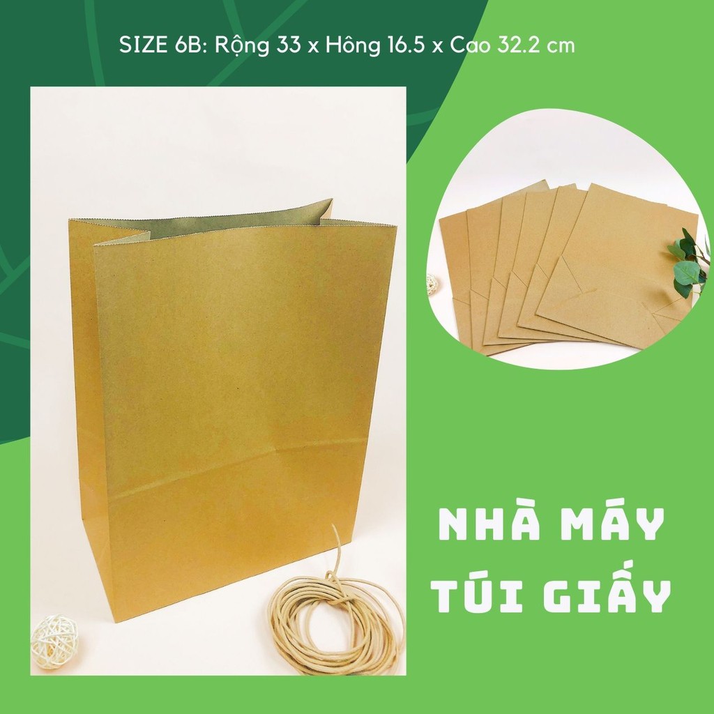 10 chiếc túi xi măng không quai Size 6B: 33x16.5x32.2 cm đựng hàng 6-7kg  (Ảnh thật và video)